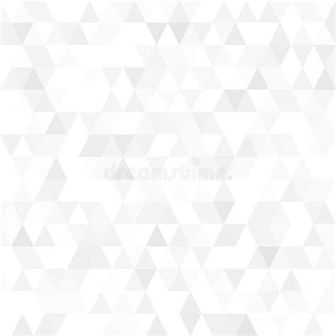 Triangular Low Poly Light Grey Silver Mosaic Abstract Pattern