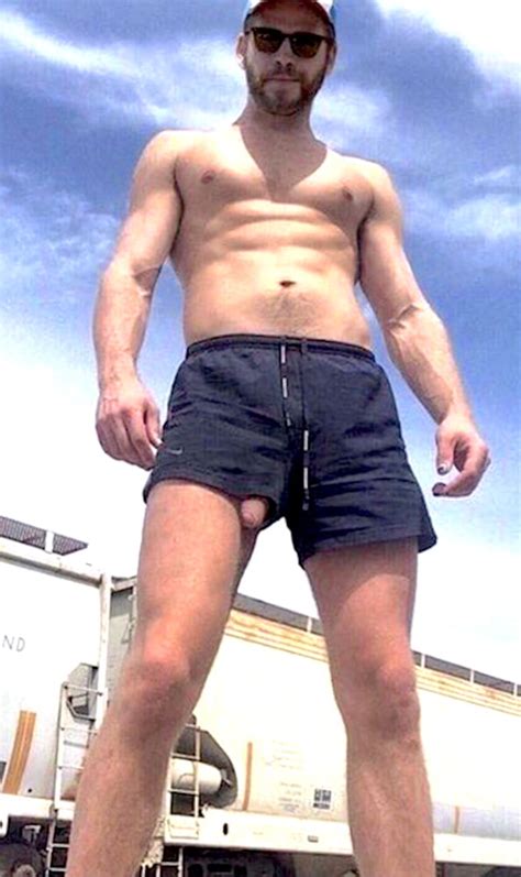 Cocks And Balls Hanging Out Of Shorts I Love The View Dude 95 Pics