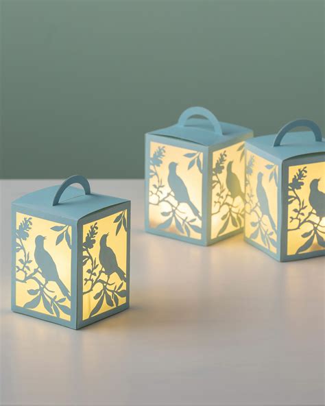 Martha Stewart Cricut Woodland Bird Lanterns Paper Lanterns Diy