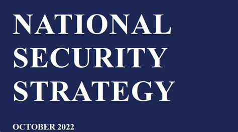 What Is The Strategy In The National Security Strategy Fletcher
