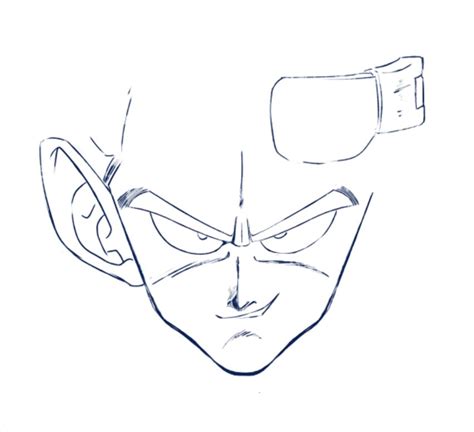 Drawing Dbz Face Goku Drawing How To Draw Goku Step By Step