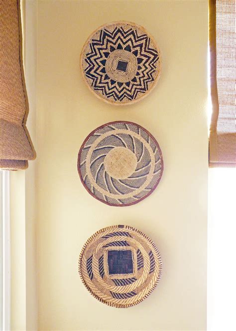 Spruce up your wall with diy wall art using thrift store baskets and paint. Home African Basket Wall Decor