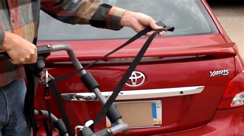 That being said, on a bike commute you should still have no problems carrying all that you need on a road bike with panniers on a rack fitted in this way. Installing Bicycle Rack - YouTube