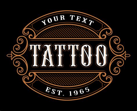 Tattoo Logo Template 539106 Vector Art At Vecteezy