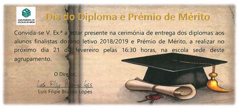 Dia Do Diploma E Prémio De Mérito Agrupamento Escolas De Mêda