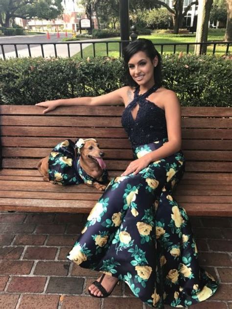 This Girl Made Her Dachshund A Matching Prom Dress And Its The Only