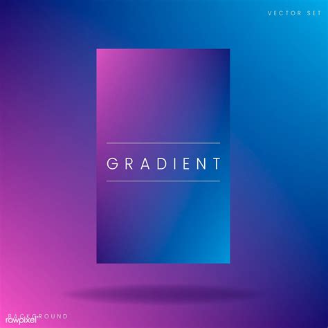 Blue Gradient Poster Template Vector Premium Image By
