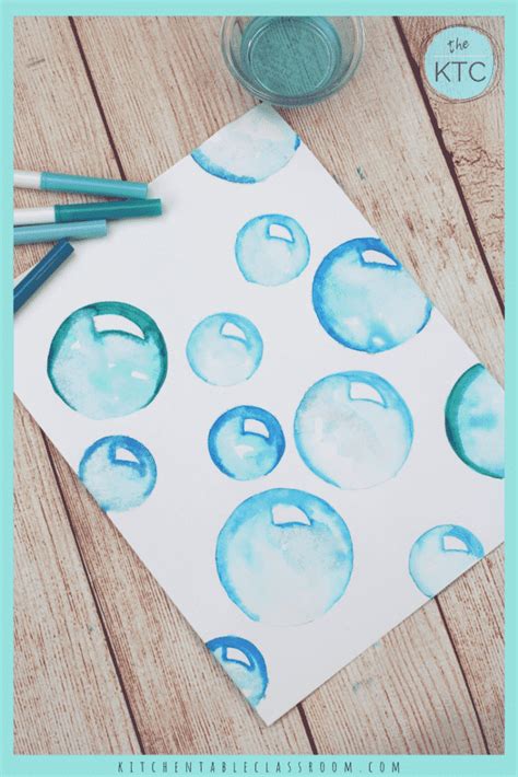 How To Draw Bubbles With Washable Markers The Kitchen Table Classroom