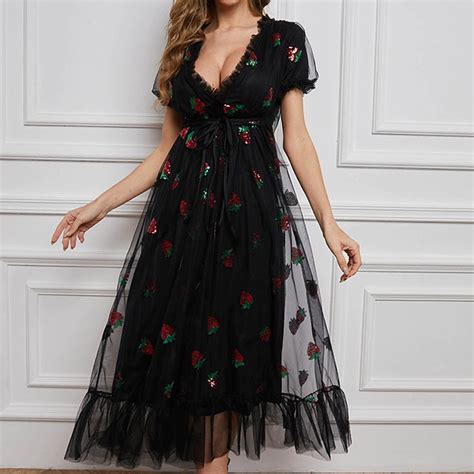 Strawberry Dress Black Color Milkmaid Dress Cottage Core Dress Etsy