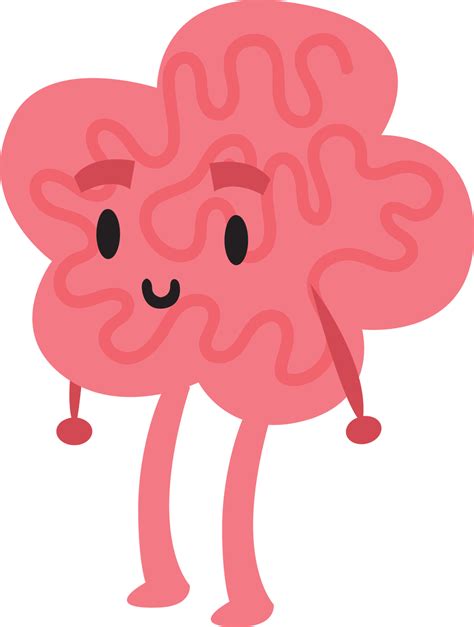 Cute Cartoon Brain Brain Illustration 10789831 Png