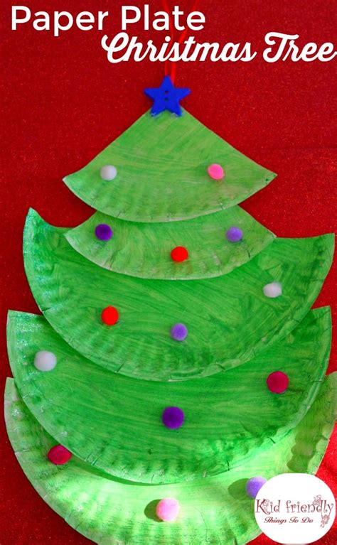 Making A Paper Plate Christmas Tree Kid Friendly Things To Do