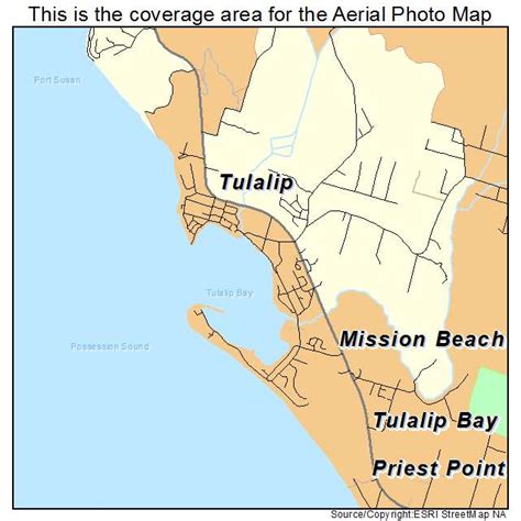 Aerial Photography Map Of Tulalip Bay Wa Washington