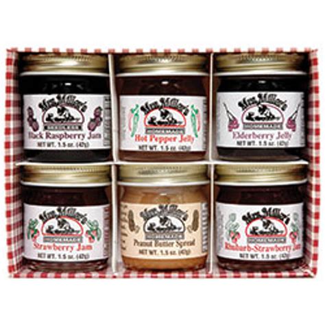 Mrs Millers Homemade Jam Sampler 6 Pack 15 Ounces Countrymax