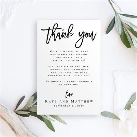 Wedding Thank You Letters Instant Download Editable Templates Etsy