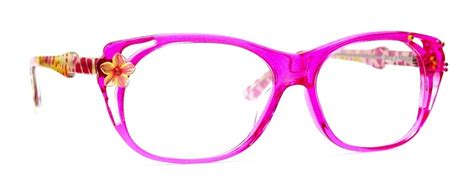 Hot Pink With Flowers Eyeglass Frames Eyewear Eyeglasses Glasses