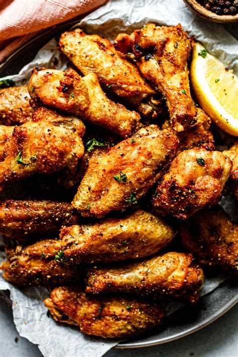 Preheat oven to 400° fahrenheit. Baked Lemon Pepper Chicken Wings - All the Healthy Things ...