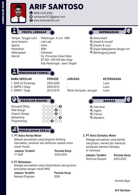 Contoh cv selanjutnya yaitu cv menarik. Contoh CV Menarik dan Kreatif Untuk Lamaran kerja - Design ...