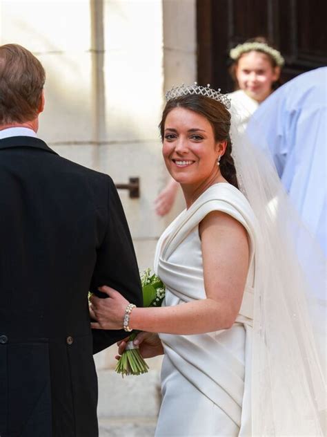Princess Alexandra Of Luxembourg Wears Superb Dress At Royal Wedding