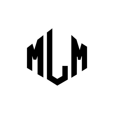 Diseño De Logotipo De Letra Mlm Con Forma De Polígono Diseño De