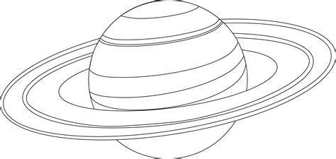 6 Pics Of Saturn Planet Coloring Pages - Saturn Planet Outline ... - Coloring Home