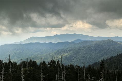 Clingmans Dome Tower In The Great Smoky Mountains National Park