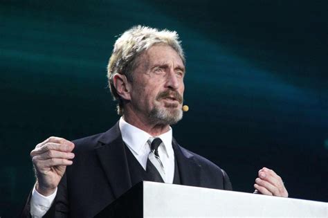 Inspired by the power of working together. Software-Unternehmer John McAfee in Spanien wegen ...