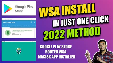 Windows Wsa Install With Play Store And Magisk App In Just One Click