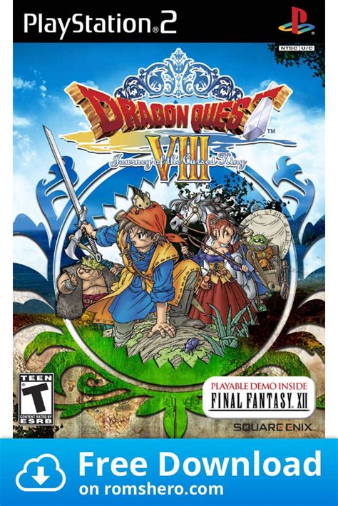 Download Dragon Quest Viii Journey Of The Cursed King Playstation 2 Ps2 Isos Rom Dragon