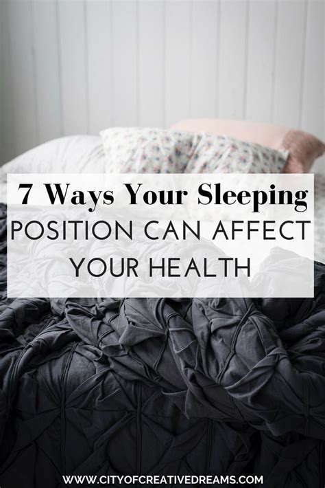 7 ways your sleeping position can affect your health artofit