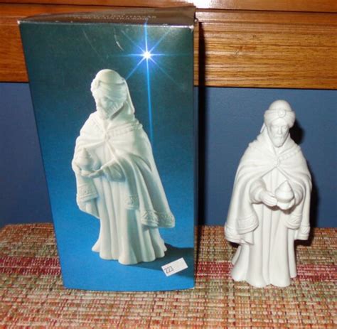 Vtg 1982 Avon Nativity Scene Magi Balthasar Wise Man King Porcelain