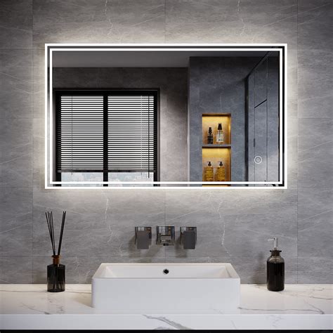 Buy Elegant 1000 X 600mm Backlit Led Illuminated Bathroom Mirror With Led Lights Lighted