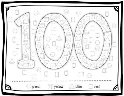 The 100th day of school is such a magical day in the primary classroom. 100th day of school: Coloring Pages & Books - 100% FREE ...