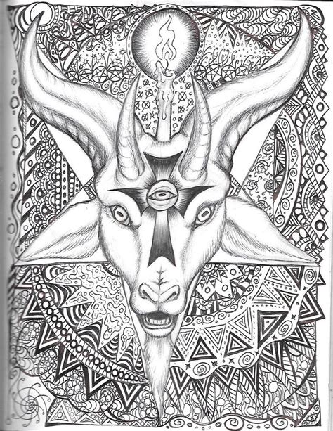 squeakychewtoy | Cool coloring pages, Satanic art, Coloring pages