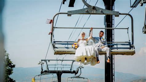 Amazing Park City Wedding At Top Of Ski Lift Youtube