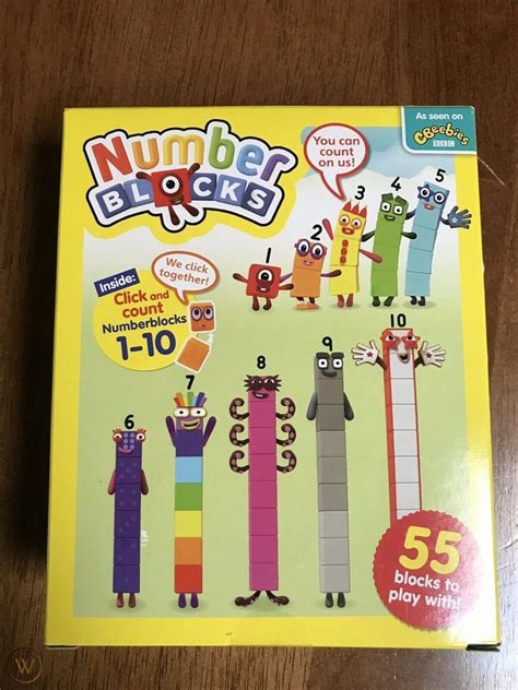 Toys And Games Mathematics Boxed Numberblocks T Set 1 10 Number Blocks