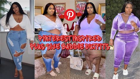 5 plus size baddie outfits pinterest inspired outfits lookbook try on haul youtube