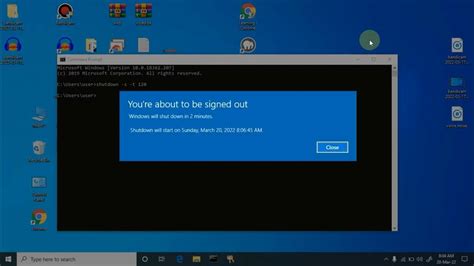 How To Auto Shutdown Windows 10 Window Shutdown With Timer Youtube