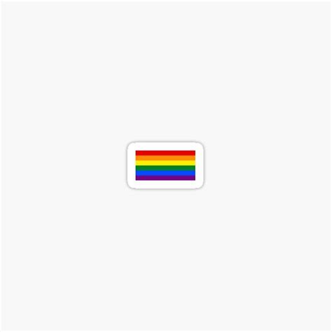 Discount Shop Rainbow Pride Strip Sticker R003S LGBTQ Civil Rights