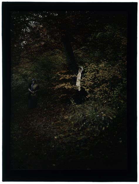 Une Ou Deux Femmes Dans La Forêt ÉNSAD Nancy Autochromes