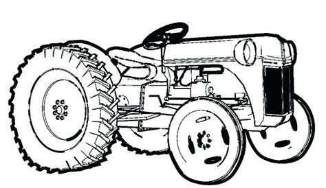 Old Ford Tractor Coloring Pages