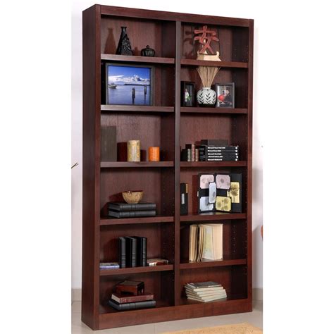 Shelf to store toner, paper and supplies. Concepts in Wood Double - wide 12 - shelf Bookcase ...