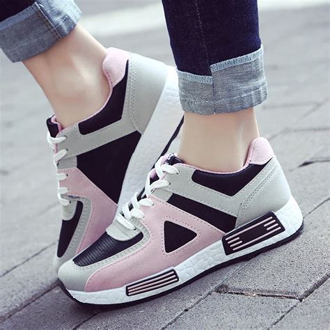 Fashion Pink Sneakers Women Breathable Womens Casual Outdoor Vulcanize