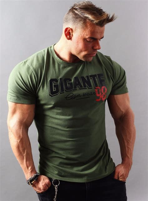 Gigante Gym T Shirt Mens Cotton T Shirts Men Casual Mens Outfits