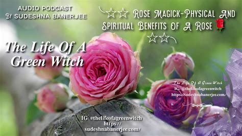 Rose Magick The Physical And Spiritual Benefits Of A Rose 🌹☬꧂ Youtube