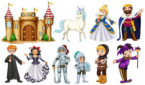 Different Characters In Fairy Tales Vector Free Download