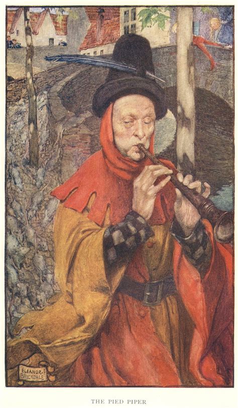 The Pied Piper Fairytale Illustration Art Pre Raphaelite Art