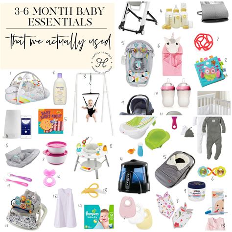 3 to 6 Month Baby Essentials That I actually Used | Baby month by month, 6 month baby, Baby must 
