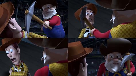 Toy Story 2 The Prospector Cuts Woodys Arm By Dlee1293847 On Deviantart