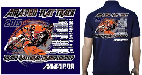 Ama Pro Flat Track Schedule Tshirt Logo Design