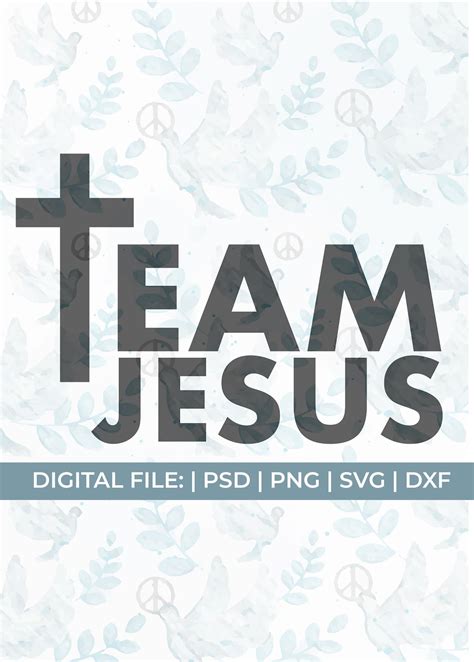 Team Jesus Svgchristian Sayings Svgbible Quote Svgchristian Etsy